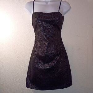 Urban Outfitters Black Leopard Print Dress Backless Size Medium